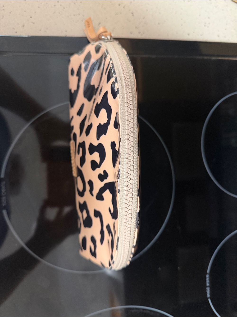 Consuela Leopard Print Glossy Cosmetic Pouch Large - Picture 8 of 8